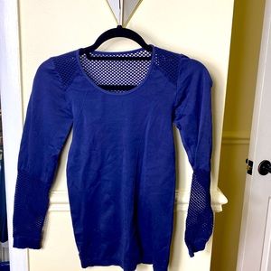 ALALA x Solidcore Seamless Longsleeve - Navy Sz Med [solidcore] - New w/o tags